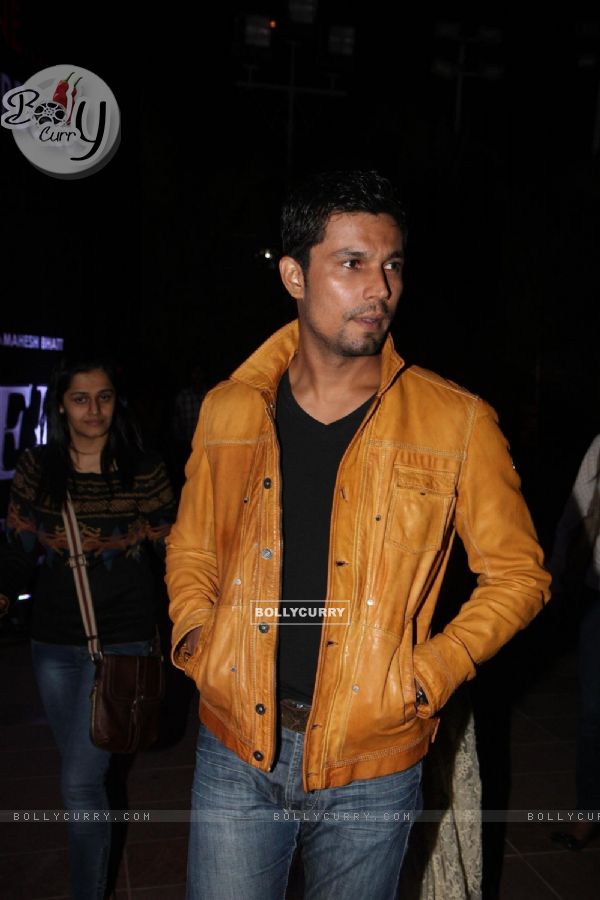 Randeep Hooda at the film Murder 3 first look launch in The Club, Andheri, Mumbai. (251278)