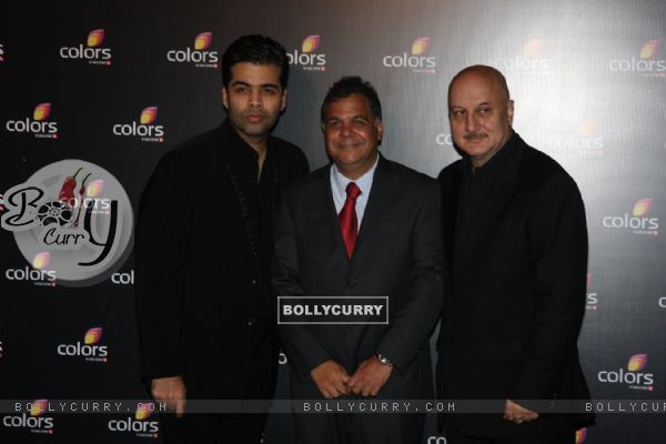 Karan Johar, Anupam Kher at the 4th anniversary party of COLORS Channel