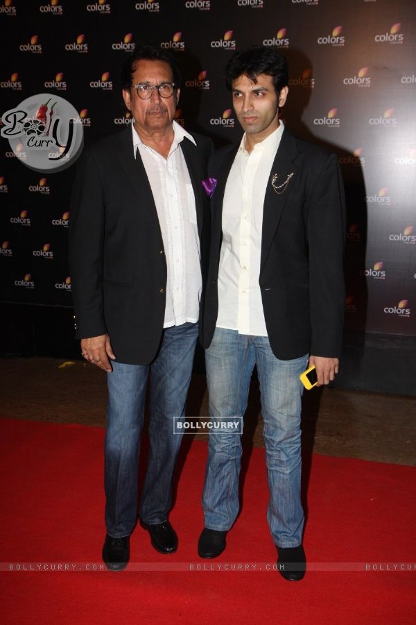 Kiran Kumar with son Vikas Kumar at the 4th anniversary party of COLORS Channel