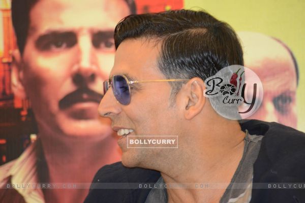 Bollywood actor Akshay Kumar at the promotional event of the film Special 26 in Hyderabad on Feb 4. (258653)
