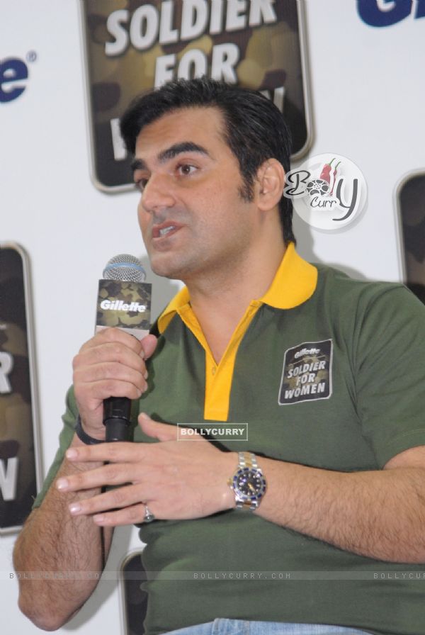Arbaaz Khan at the ''Gillette Soldier for Women'' press conference in Press Club