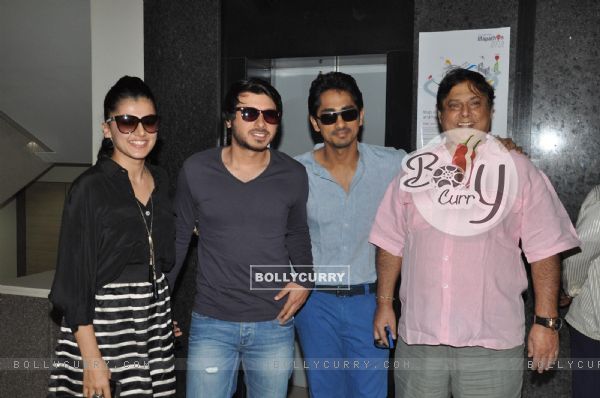 Tapsee Pannu, Divyendu Sharma, Siddharth Narayan and David Dhawan at Film Chashme Baddoor Promotion (269639)