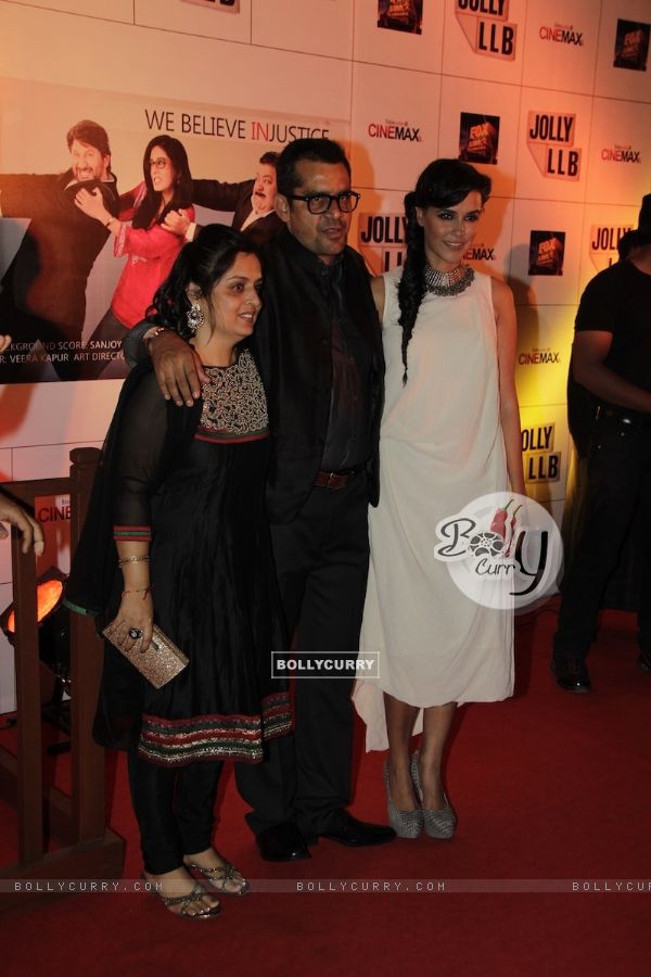 Subhash Kapoor, Neha Dhupia at Premiere of movie Jolly LLB (271770)