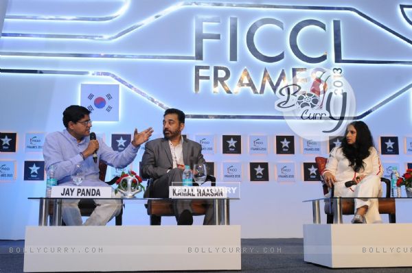 Jay Panda, Kamal Haasan at FICCI Frames 2013