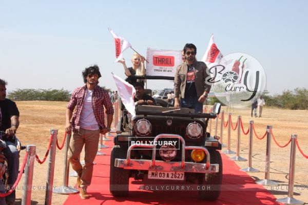 Arhaan Behll and Vidyut Jamwal at Channel BIG RTL Thrill launch