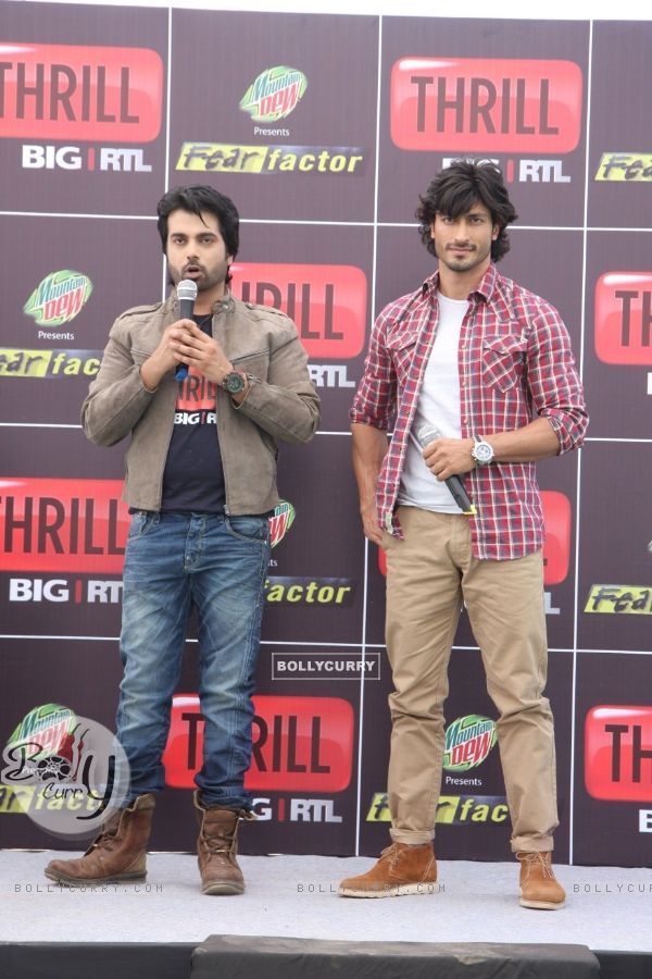 Arhaan Behll and Vidyut Jamwal at Channel BIG RTL Thrill launch