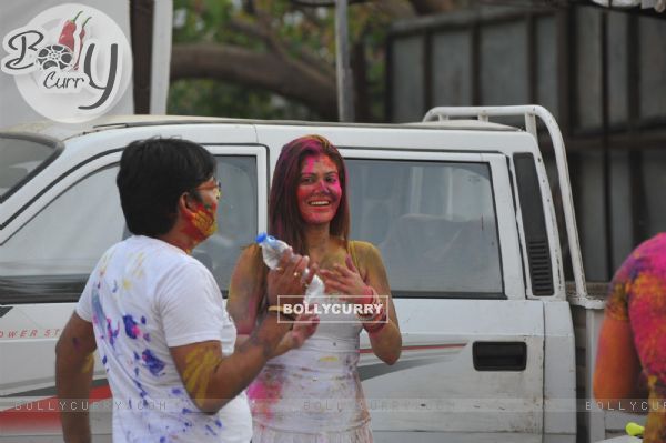 Festival of colours Holi for save Water campaign and safe Holi