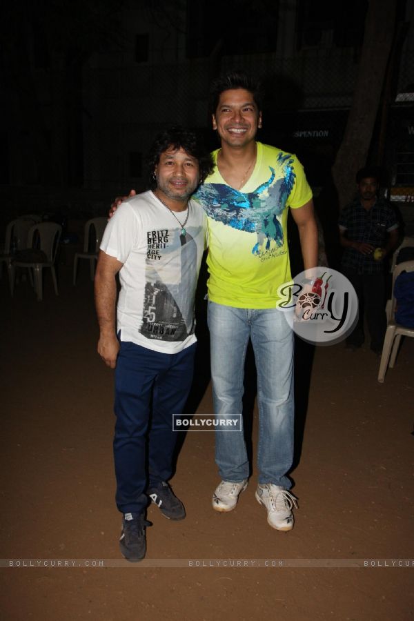 Kailash Kher with Shaan at Singers Cricket Match
