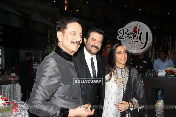 Subroto Roy, Anil Kapoor with wife Sunita Kapoor at Sahara Pariwar Bash For Padma Shri Sridevi