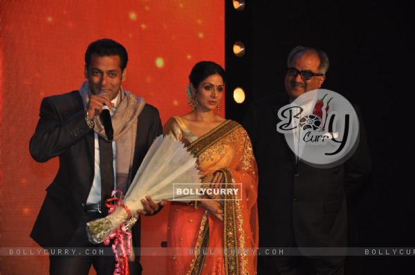 Salman Khan, Sridevi and Boney Kapoor at New News Channel Launch Marathi Jai Maharashtra