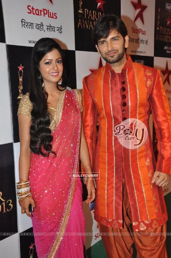 Ishita Dutta and Rahul Sharma at Star Parivaar Awards 2013