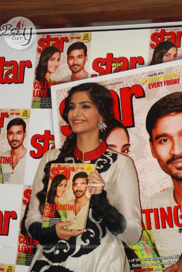 Sonam kapoor at the launch of Magna Star Week's latest issue