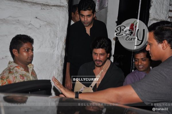 Shahrukh Khan and Karan Johar party at olive