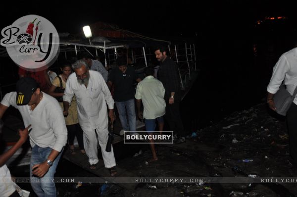 Anil Kapoor snapped travelling in a Jetty