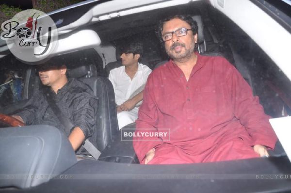 Sanjay Leela Bhansali arrives at Shahrukh Khan's Grand Eid Party at Mannat