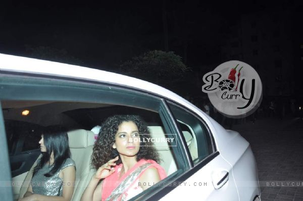 Kangna Ranaut arrives at Shahrukh Khan's Grand Eid Party at actor's residence Mannat