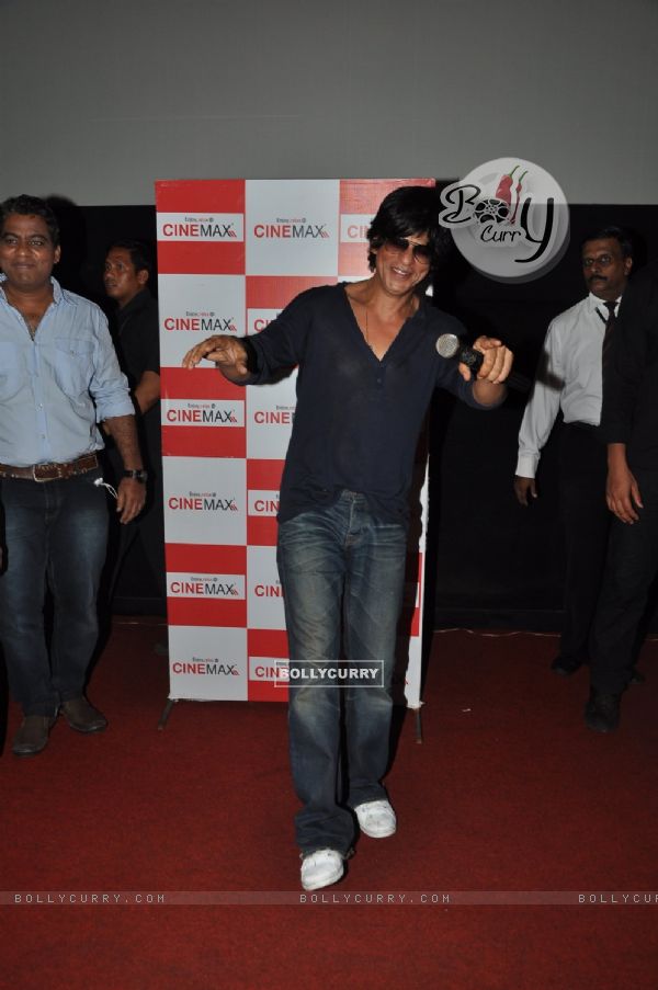 Shahrukh Khan promotes Chennai Express at Cinemax Versova