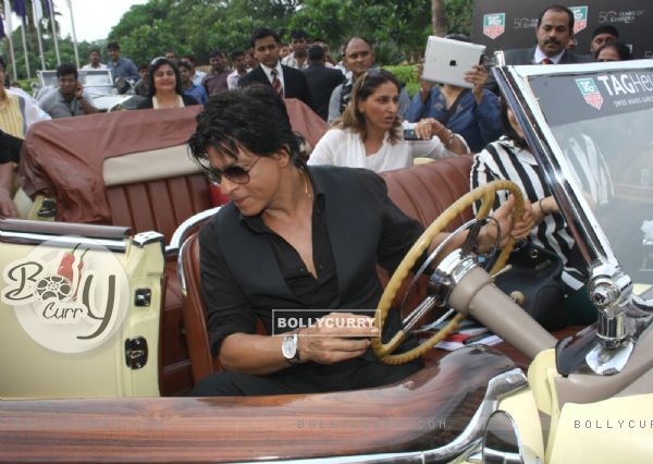 Shahrukh Khan arrives at the celebration of TAG Hueuer's 50th Anniversary of the Carrera