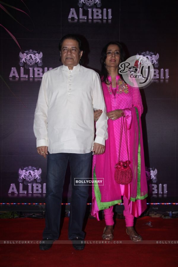 Anup Jalota along with wife Medha at Sridevi 50th birthday