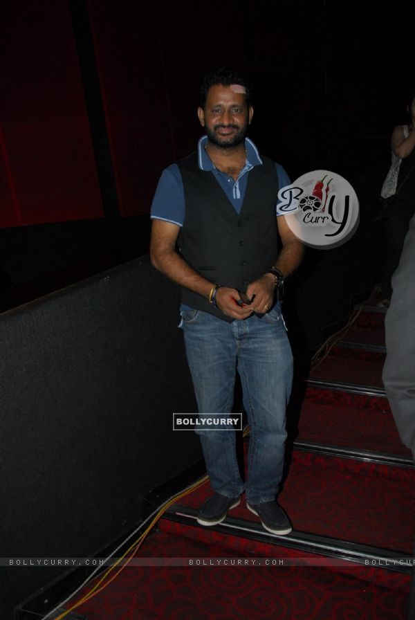 Resul Pookutty during the trailer and first look launch of upcoming 3D film Warning