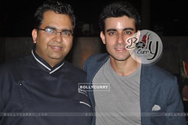 Gautam Rode With Master Chef Judge Ajay Chopra at the Party