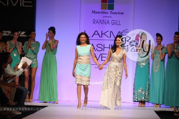 Yami Gaurtam with Ranna Gill outfit at LAKME FASHION WEEK 2013