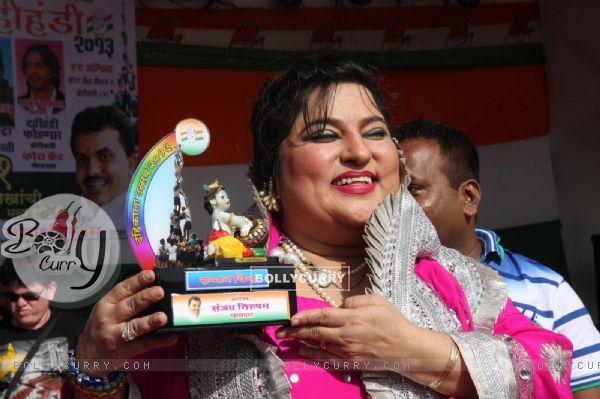 Dolly Bindra at the Dahi Handi celebrations