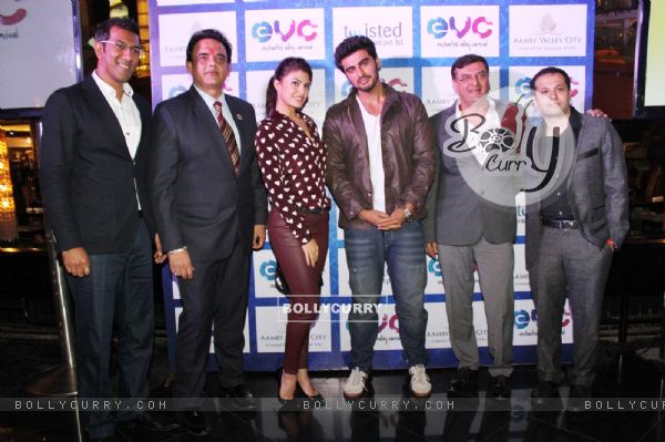 Jacqueline Fernandes and Arjun Kapoor at the Launch of Enchanted Valley Carnival 2013