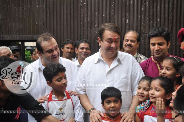 Randhir Kapoor and Rajiv Kapoor celebrate Ganesh Chaturti
