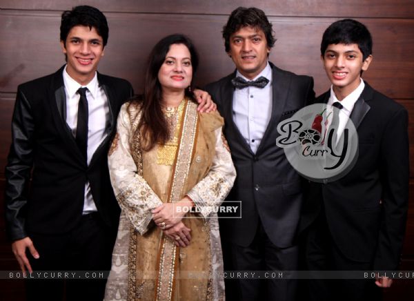 Adesh Shrivastava with his family at his Birthday Party