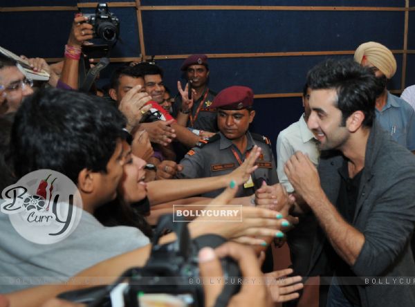 Ranbir meets his fans duribg the Promotion of his film Besharam (295840)