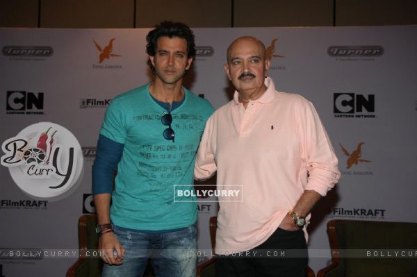 Hrithik and Rakesh Roshan were at the first look of Cartoon Network's 'Kid Krrish' (296188)