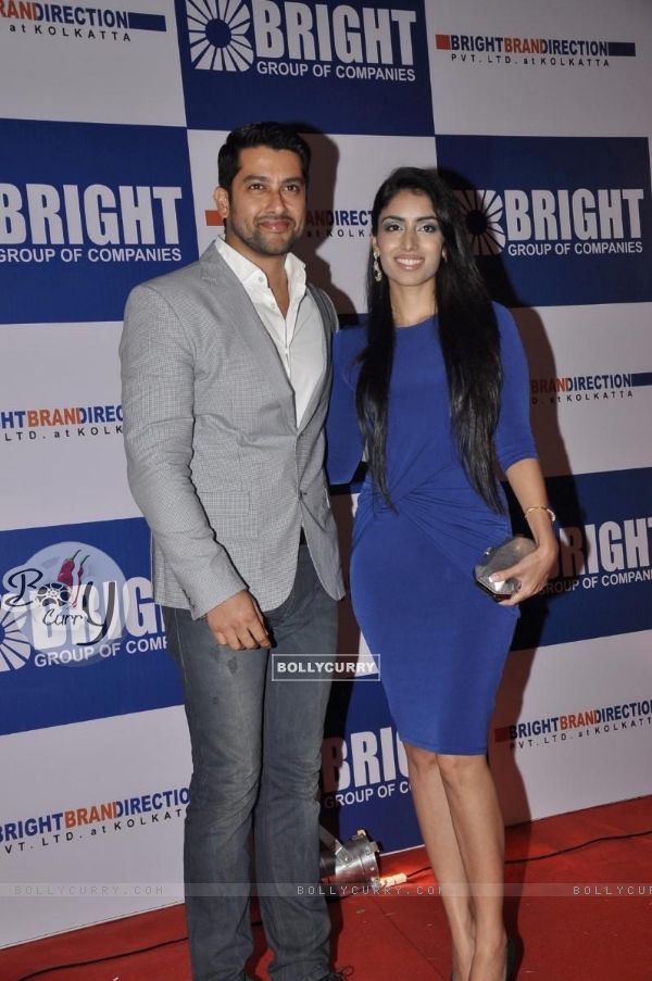 Aftab with a friend at Yogesh Lakhani's "Bright" Birthday Party