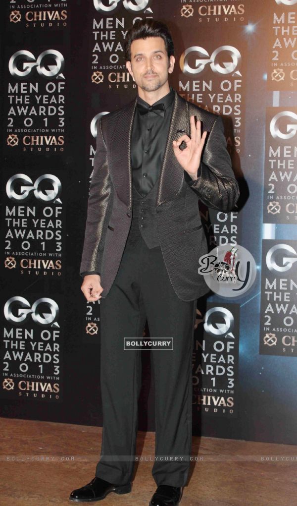 Hrithik Roshan was at the GQ Man of the Year Award 2013