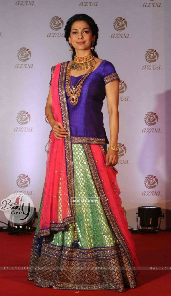 Juhi Chawla As The Guest Of Honour At Azva Jewellery Launch