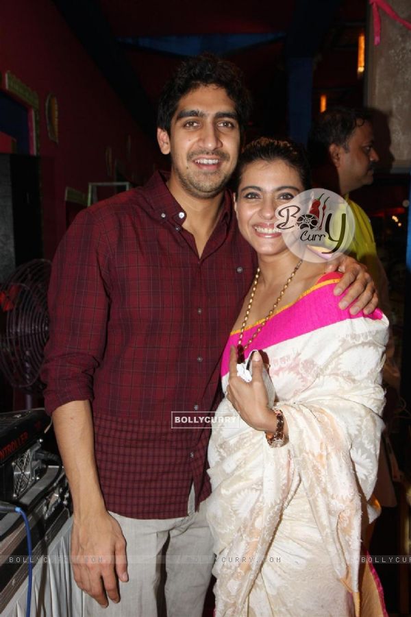 Ayan Mukerji and Kajol were seen at Bombay Sarbojanin Durga Puja