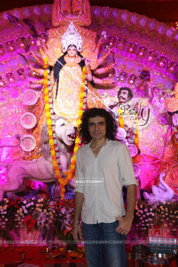 Imtiaz Ali at the Durga Pooja celebrations