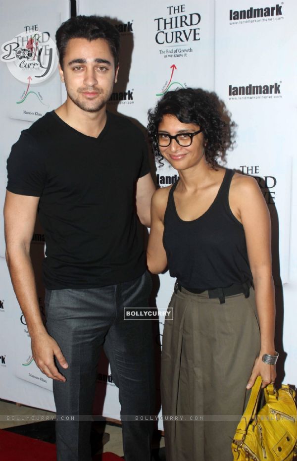 Imran Khan and Kiran Rao were at the Launch of Mansoor Khan's book 'The Third Curve'