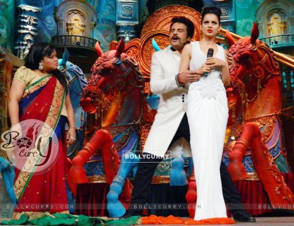 Kangana Ranaut promotes Rajjo on the sets of 'Comedy Circus Ke Mahabali'