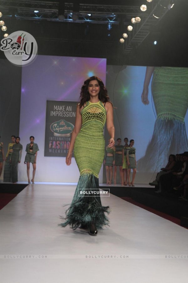 Sonam Kapoor at Signature International Fashion Week End