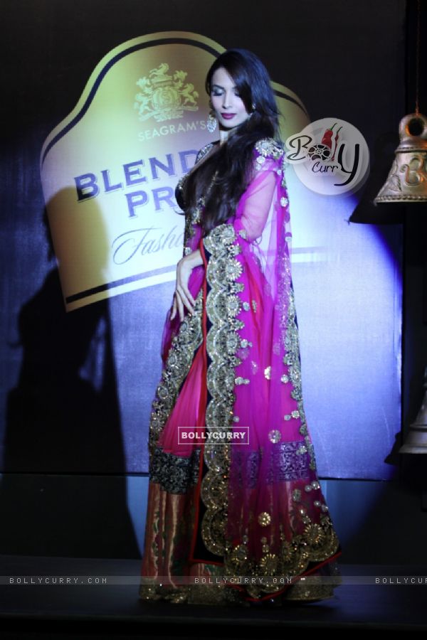 Malaika in a Vikram Phadnis creation at the Blenders Pride Fashion Tour 2013