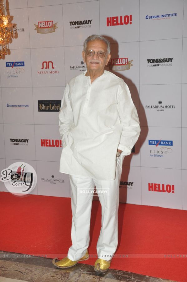 Gulzar was seen at the Hello Hall Of Fame Awards 2013