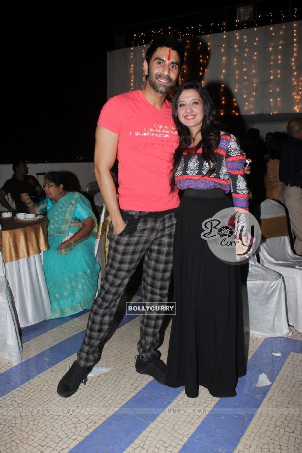 Amy Billimoria and Sandip Soparkar at the party