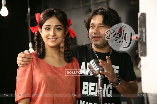 Monali and Kailash at the Music video shoot of the film Lakshmi