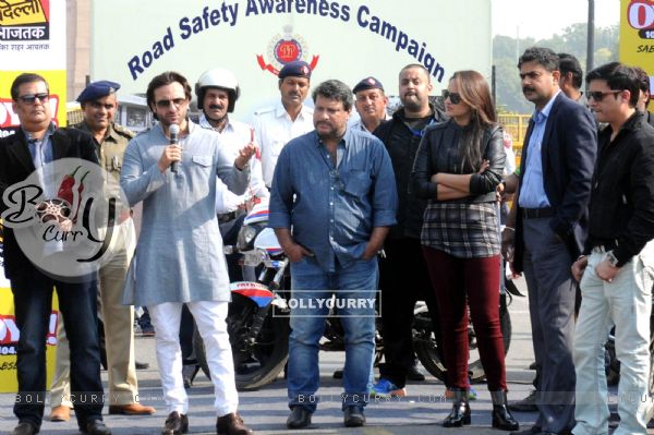 Saif Ali Khan, Sonakshi Sinha, Jimmy Shergill and Tigmanshu Dhulia at a Road Safety Awareness Campaign