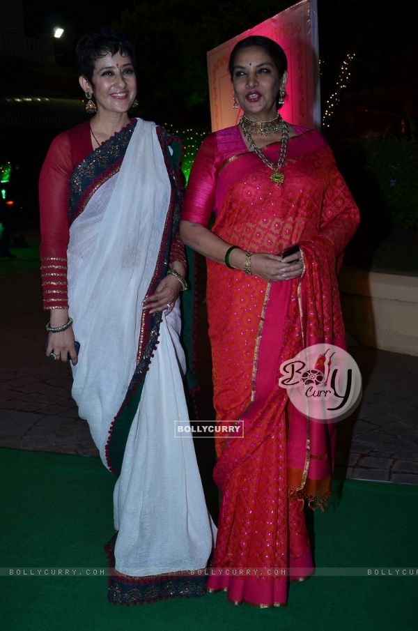 Manisha Koirala and Shabana Azmi was at Vishesh Bhatt's Wedding Reception