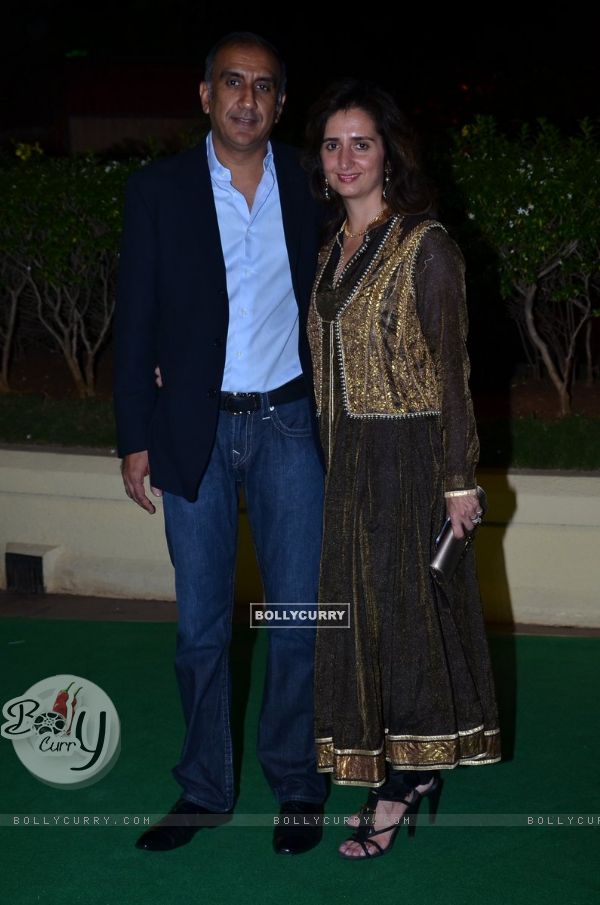 Milan Luthria and his wife at Vishesh Bhatt's Wedding Reception