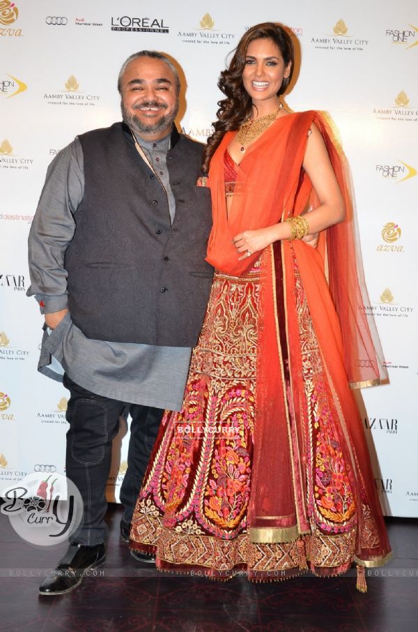 Esha Gupta was at the Aamby Valley India Bridal Fashion Week - Day 5