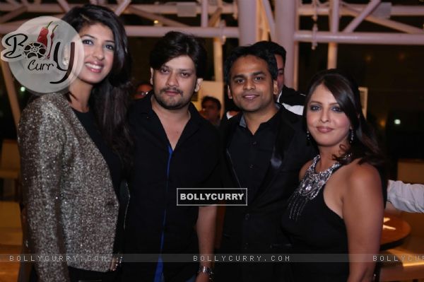Vijay and Dolly Bhatter with Aishwarya Sakhuja and Rohit Nag at the Party