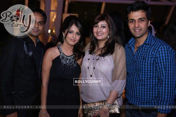 Vijay and Dolly Bhatter with Juhi and Sachin at India-Forums.com's 10th Anniversary Party